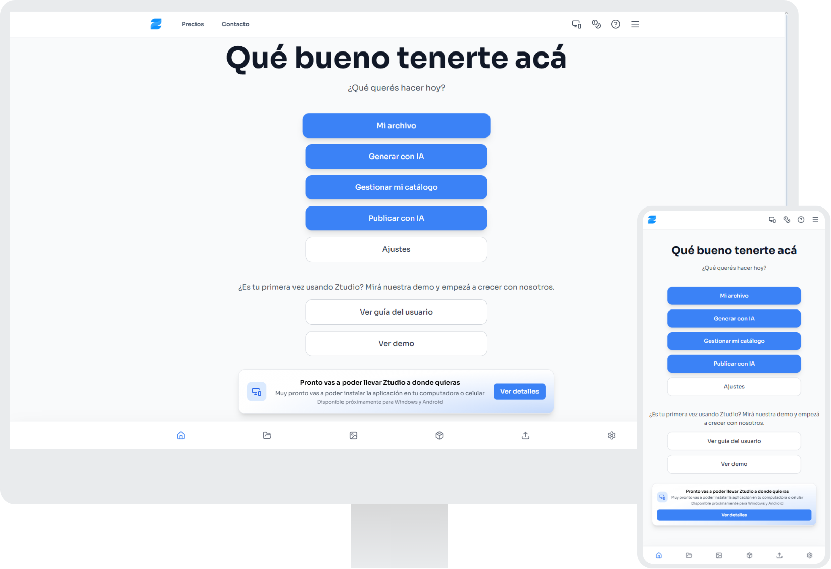 Ztudio en acción